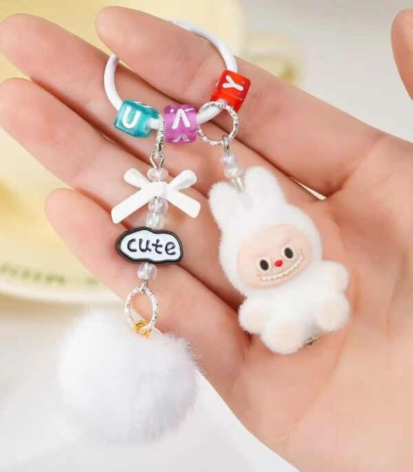 Labubu Keychain Doll Couple Keyring